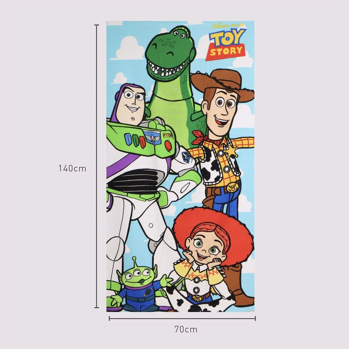 🤠🚀 Serviette de Plage Toy Story – 70 x 140 cm – Disney Pixar 🌟🏖️