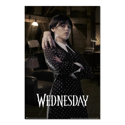 🖤🕷️ Mercredi – La Chose & Mercredi – Poster 61 x 91 cm 🖐️🌑