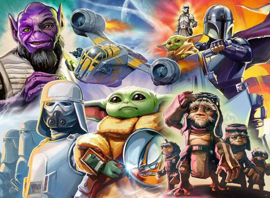 🧩🌟 Puzzle Collector – The Mandalorian & Grogu – 500 pièces – 49 x 36 cm 🚀👶