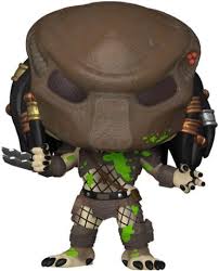 Boßte de la Funko Pop! City Hunter (1752) de Predator 2, version Exclusive Edition Battle Damaged, avec sticker officiel Funko et design détaillé.