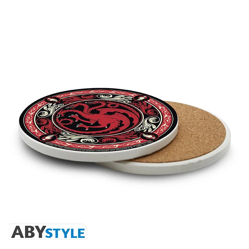 đđ„ House of the Dragon â Dessous de verre Targaryen â 10 cm đ„đ