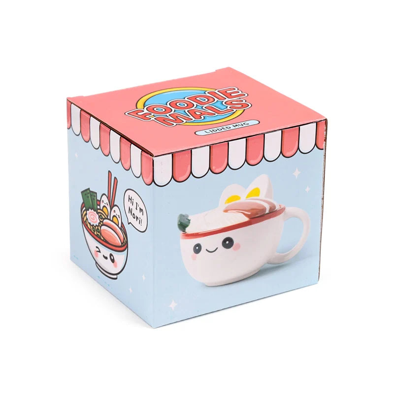 🍜😊 Kawaii – Nori le Ramen – Mug 3D avec couvercle – 250 ml 😊🍜