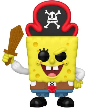 Funko Pop! Bob lâĂponge â Search for SquarePants (Ă la recherche de Bob lâĂponge) â N°1938. Figurine Bob lâĂponge en pirate avec chapeau et sabre, inspirĂ©e du film.