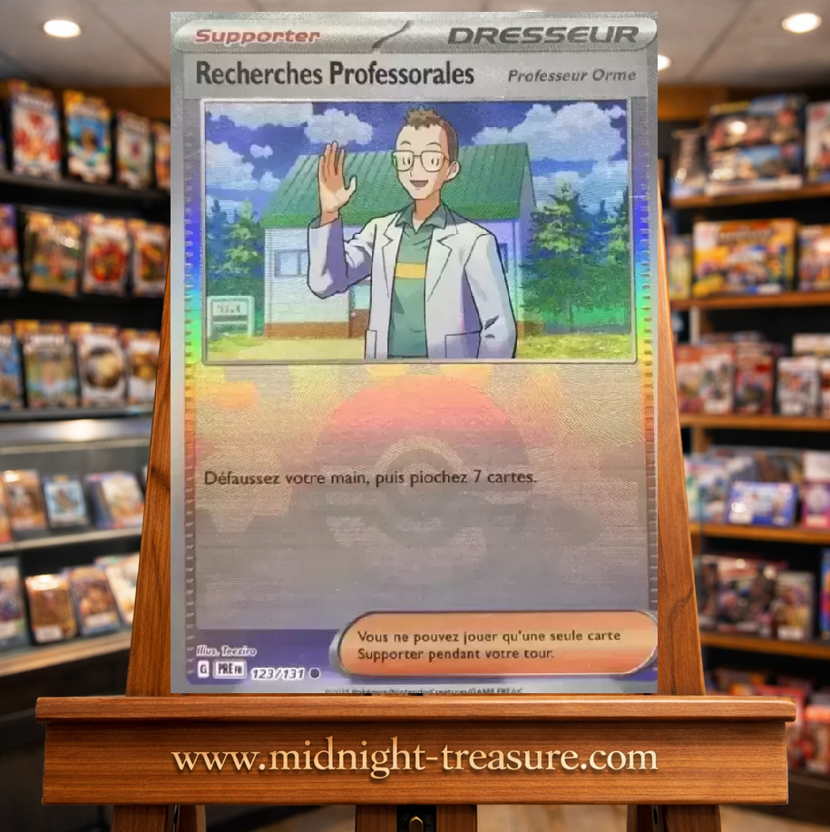 ✨⚪🔴 Carte Pokémon – Recherches Professorales (Professeur Orme) – Poké Ball – Écarlate & Violet : Évolutions Prismatiques – FR 🔴⚪✨