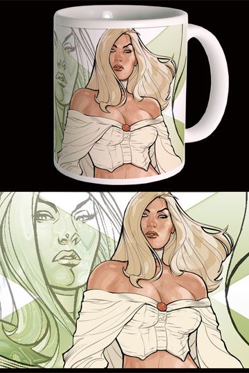 Mug X-Men – Emma Frost – 300 ml – Officiel. Mug en céramique avec illustration détaillée de la Reine Blanche. Un incontournable pour les fans de Marvel et des X-Men.