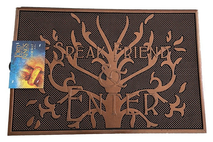 🧙♂️✨ Paillasson “Speak Friend and Enter” – Le Seigneur des Anneaux 🗝️🌿