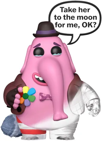 Funko Pop! Vice-Versa – Bing Bong (N°1606) – Summer Convention 2025. Figurine émotive avec bulle "Take her to the moon for me, OK?". Un hommage poignant pour les fans de Pixar.
