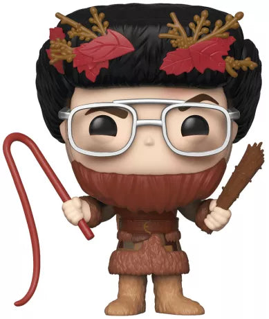 Funko Pop! The Office â Dwight Schrute as Belsnickel (N°907). Figurine dĂ©taillĂ©e de Dwight en costume folklorique de Belsnickel avec fouet et bĂąton.