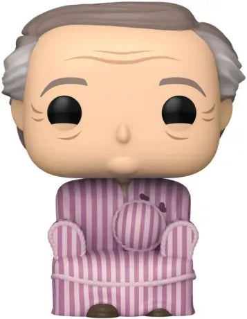 Funko Pop! Harry Potter – Horace Slughorn en Fauteuil (N°186). Figurine représentant Horace Slughorn transformé en fauteuil rose à rayures. Une Pop! originale et amusante pour les fans de Harry Potter.
