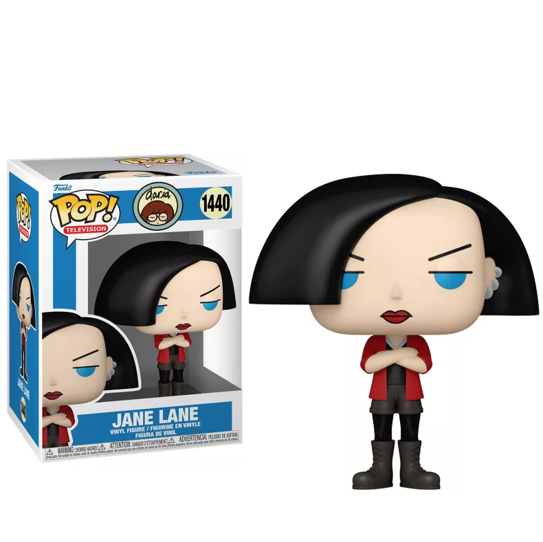 Funko Pop! Daria 1440 - Jane Lane. Figurine détaillée représentant Jane Lane avec sa veste rouge et son attitude sarcastique emblématique. Un incontournable pour les fans de la série culte des années 90.