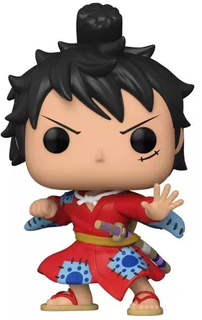 Funko Pop! One Piece â Luffytaro (921). Luffy en tenue traditionnelle japonaise rouge, issu de lâarc Wano. Une figurine dynamique pour les fans de lâunivers One Piece.