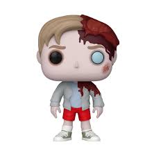 Funko Pop! Movies 1586 - Victor Pascow (Pet Sematary). Figurine terrifiante reprĂ©sentant Victor Pascow avec son crĂąne ensanglantĂ© et son regard spectral. Une piĂšce incontournable pour les fans dâhorreur et de Stephen King."