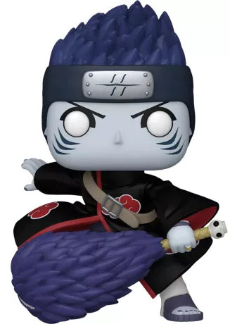 "Funko Pop! Naruto Shippuden â Kisame Hoshigaki (1437). Figurine dĂ©taillĂ©e reprĂ©sentant Kisame, lâexĂ©cuteur de lâAkatsuki, brandissant son Ă©pĂ©e Samehada. Son regard intense et sa posture de combat capturent parfaitement son style fĂ©roce. Un must-have pour les fans de Naruto Shippuden et de lâAkatsuki."