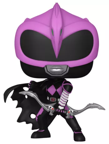Funko Pop! Power Rangers – Ranger Slayer – N°1383 – Funko Special Edition – 9 cm – Funko. Ranger Slayer en armure noire et violette avec arc et cape déchirée. Une Pop! sombre et stylée pour les fans de Power Rangers.