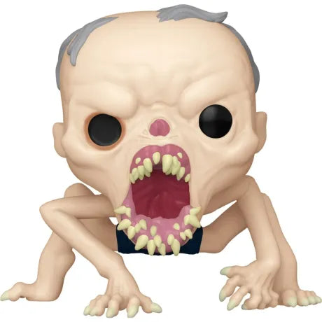 Funko Pop! Welcome to Derry – Skeleton Man (N°1747). Figurine représentant Skeleton Man avec son crâne déformé, sa peau pâle et sa bouche garnie de crocs. Une pièce horrifique parfaite pour les fans de Stephen King.