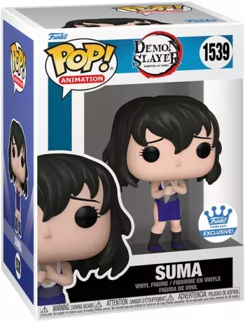 Funko Pop! Demon Slayer – Suma (n°1539) – Funko Exclusive. Suma dans sa tenue violette, mains jointes, fidèle à son apparence émotive dans l’anime. Une figurine adorable pour les fans de Demon Slayer.