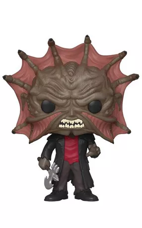 Funko Pop! Jeepers Creepers – The Creeper (sans chapeau) – N°848 – 9 cm – Funko. Monstre effrayant au visage déployé, avec arme en main. Une Pop! terrifiante et exclusive pour les fans d’horreur.