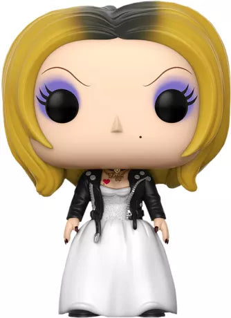 Funko Pop! Bride of Chucky 468 - Tiffany. Figurine fidĂšle avec robe de mariĂ©e et veste noire, inspirĂ©e du film culte. Parfait pour les fans dâhorreur et de lâunivers de Chucky." đ°đ€