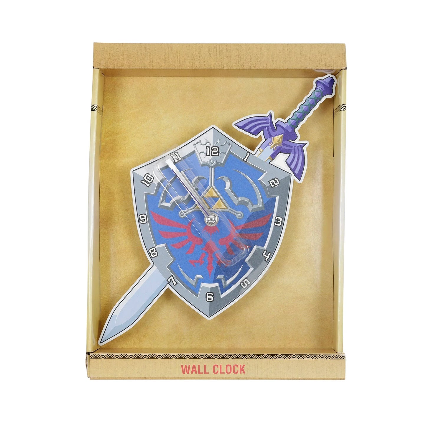 🛡️⚔️ Zelda – Shield & Sword – Horloge murale métal 27 cm ⚔️🛡️