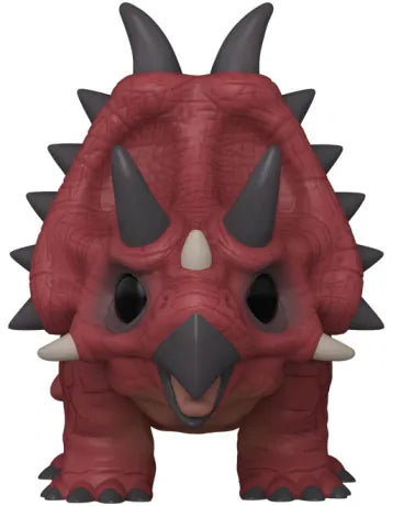 Funko Pop! Jurassic World – Diabloceratops (N°1803). Dinosaure rouge avec cornes imposantes. Figurine détaillée inspirée de Jurassic World.