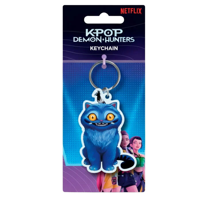 🐯🐦⬛ K-Pop Demon Hunters – Derpy & Sussie – Porte-clés en PVC 🐦⬛🐯