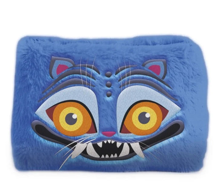 🐯💙 K-Pop Demon Hunters – Derpy – Trousse à crayons Fuzzy 💙🐯