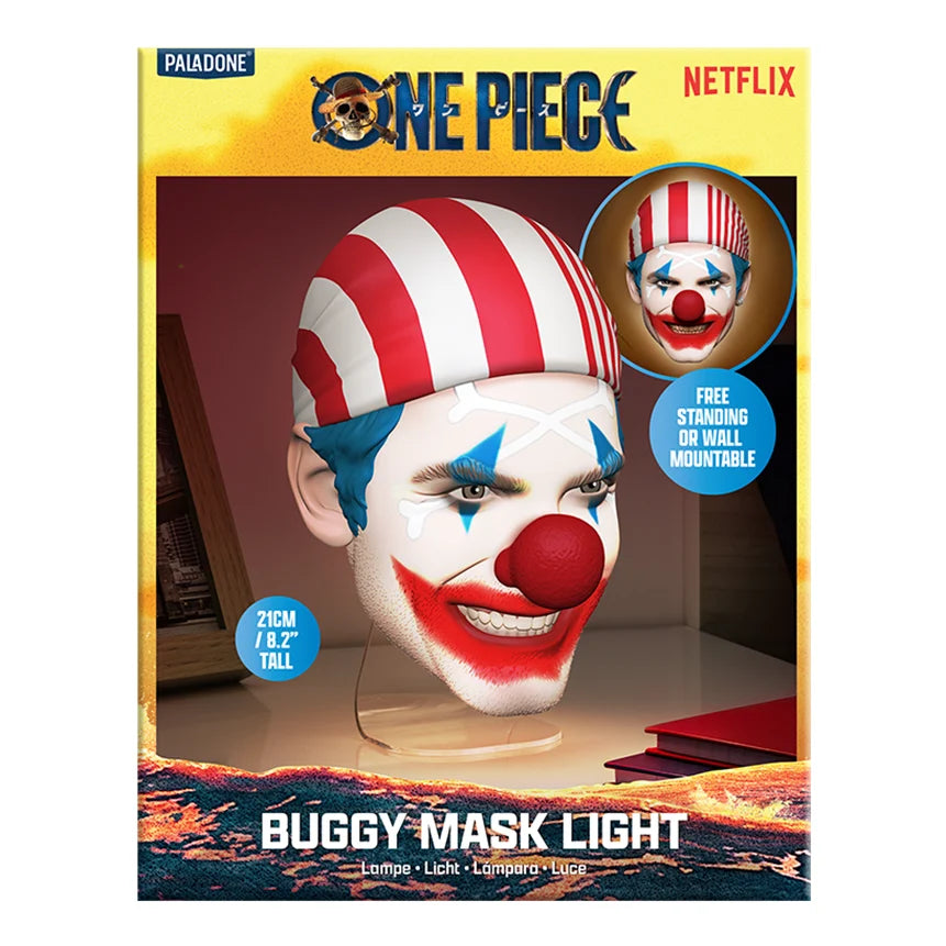 🤡💡 Lampe Buggy the Clown – One Piece (Netflix) – Buggy Mask Light (21 cm) 💡🤡