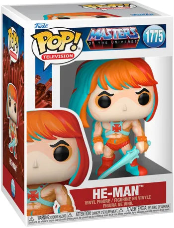 ⚔️🌈 Funko Pop! Television N°1775 – He-Man Retro Neon (Musclor Retro Néon) – Masters of the Universe 🌈⚔️