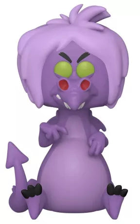Funko Pop! Merlin l’Enchanteur – Madame Mim (Dragon) (N°1102). La sorcière transformée en dragon violet avec regard narquois. Une figurine magique et délirante pour les fans des classiques Disney.