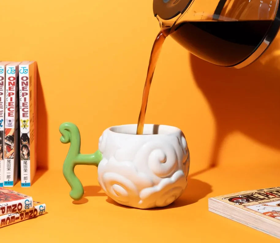 ☁️🚬 ONE PIECE NETFLIX – Mug 3D Fruit Smoke-Smoke (Moku Moku no Mi) 600 ml 🚬☁️