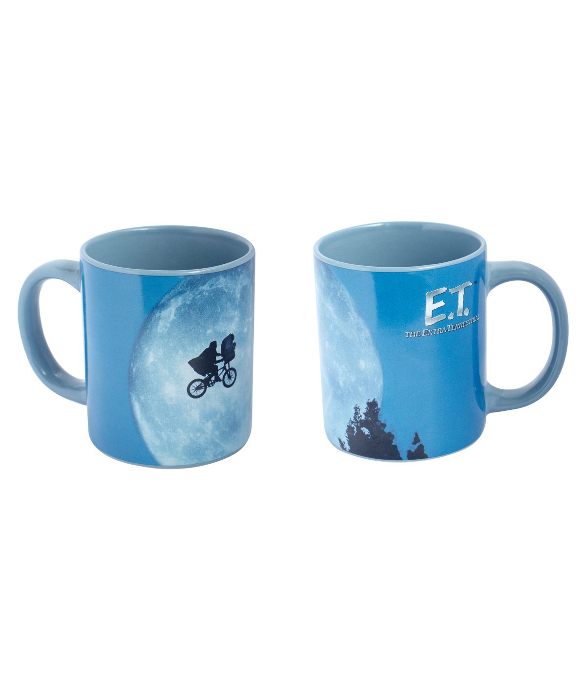 Mug E.T. â The Extra-Terrestrial â 320 ml â Officiel. Mug en cĂ©ramique avec design de la scĂšne culte du vĂ©lo devant la lune et logo E.T. Un must-have pour les fans de cinĂ©ma culte et de nostalgie 80âs.
