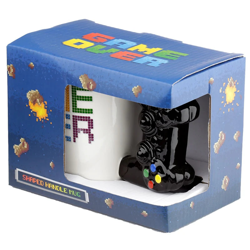 🕹️🔥 GAME OVER – Manette – Mug avec Anse 3D – 400 ml 🔥🕹️