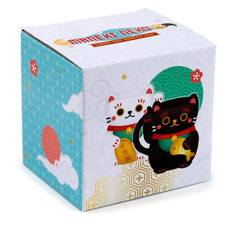 đ€đ± Maneki-Neko â Blanc â Mug 3D â 450 ml đ±đ€