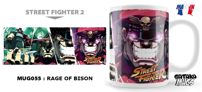 🎮🔥 STREET FIGHTER – Rage of Bison – Mug 🔥🎮