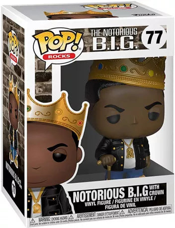 đđ€ Funko Pop! Rocks N°77 â Notorious B.I.G. with Crown â The Notorious B.I.G. đ€đ