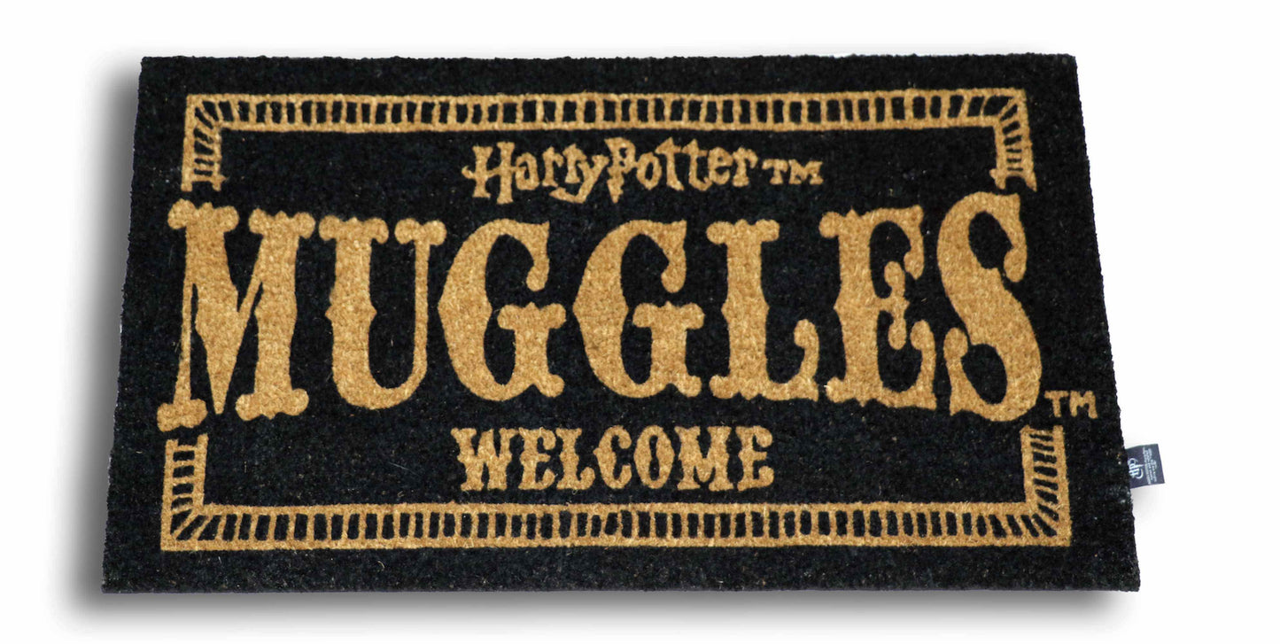 🧙♂️✨ Paillasson Harry Potter “Muggles Welcome” – 60 x 40 cm 🪄🚪