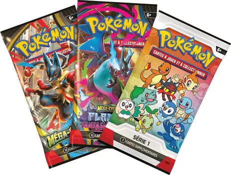 🌈🔥 Pokémon – Collection Illustration Premiers Partenaires – Série 1 – Coffret 3 boosters 🔥🌈