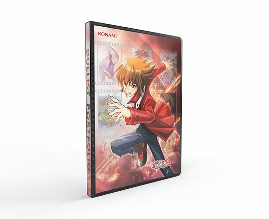 Portfolio Yu-Gi-Oh! GX – Jaden & Yubel – 9 Pockets – Ultra Pro. Un portfolio rigide au design recto verso avec Jaden Yuki et Yubel. Idéal pour stocker jusqu’à 180 cartes avec style et sécurité.