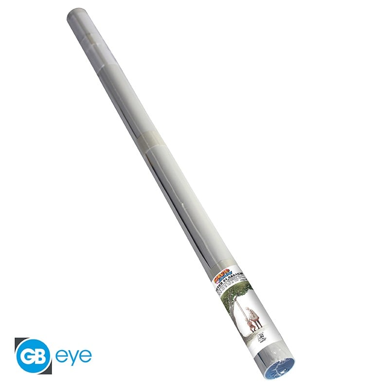 Poster Naruto Shippuden â 20e Anniversaire â 91 x 61 cm. Illustration de Naruto enfant sur une balançoire observĂ© par Naruto adulte sous un arbre, scĂšne symbolique de son Ă©volution.