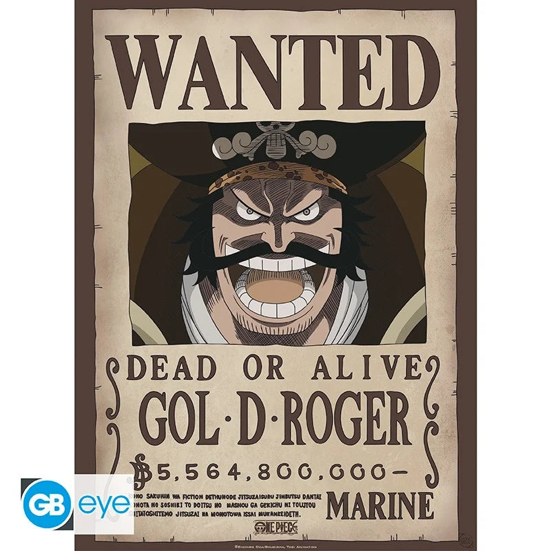 đđŽââ ïž One Piece â Wanted Gol D. Roger & Barbe Blanche â LĂ©gendes de la piraterie â Set de 2 posters 52 x 38 cm âïžđ