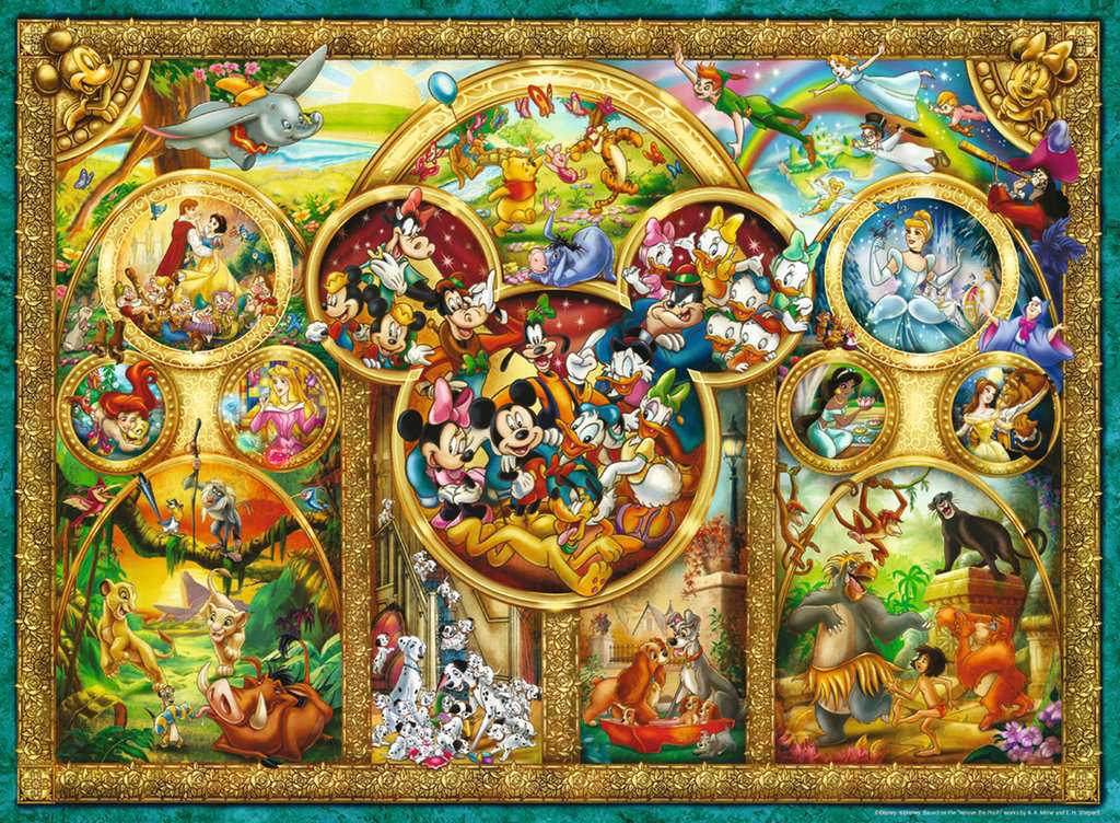 🧩🏰 Puzzle Collector – Disney – Famille Disney – Puzzle 500 pièces – 49 x 36 cm 🐭✨