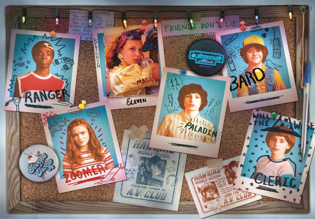 🧩 Puzzle Collector – Stranger Things – Personnages – 1000 pièces + Poster – 70 x 50 cm 🧩