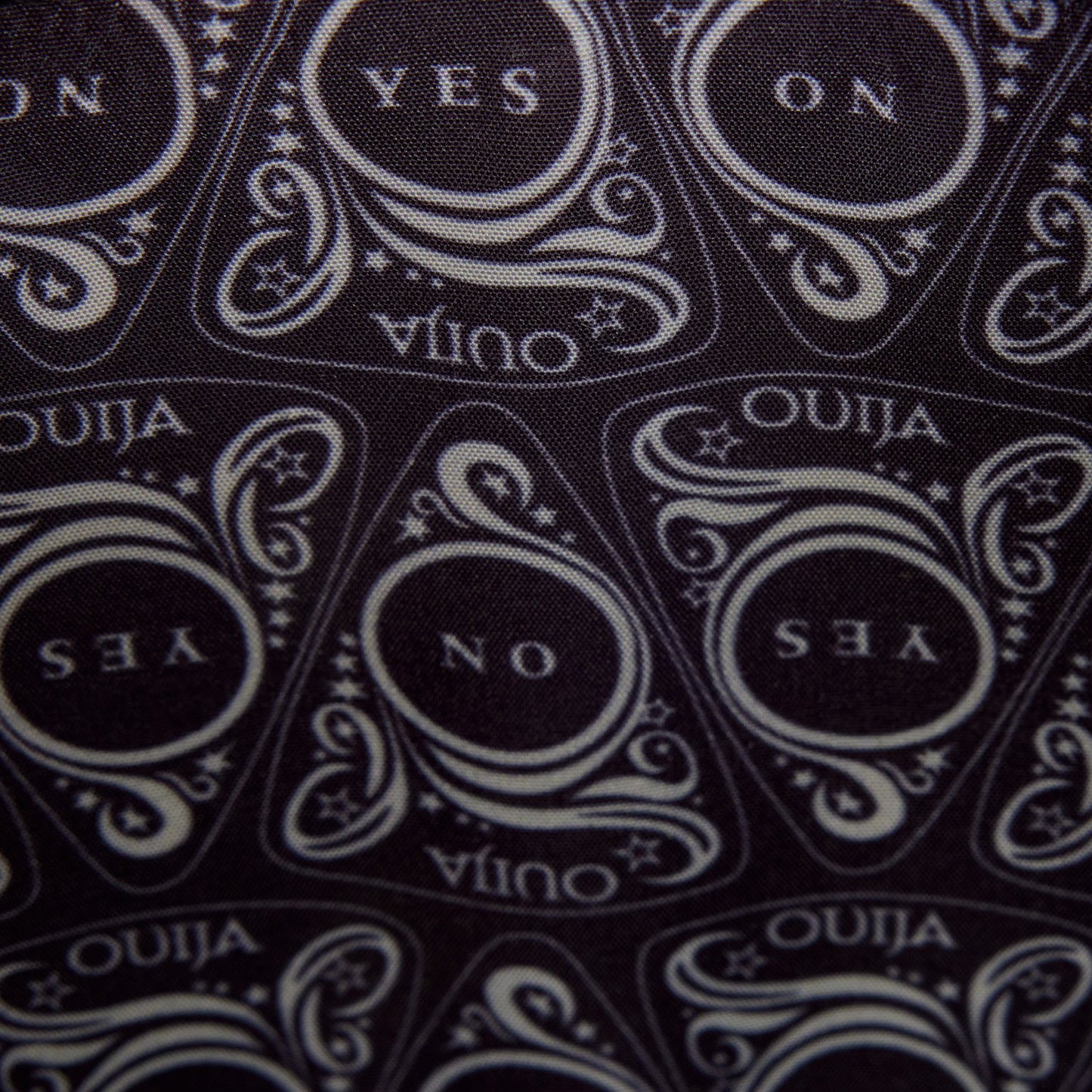 Sac à bandoulière Loungefly – Ouija Planchette Lenticulaire Glow Figural. Forme de planchette avec effet YES/NO et finitions gothiques. Un sac mystique pour les fans d’ésotérisme et de mode alternative.