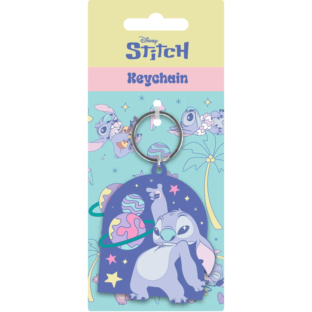 🌌💙 Stitch – Space Rocks – Porte-clés en PVC 💙🌌