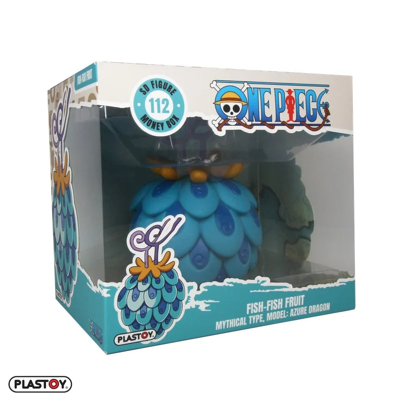 🌊🐉 Tirelire Fish-Fish Fruit (Fruit du Poisson) – Uo Uo no Mi Modèle Dragon Azur – One Piece 🐉🌊