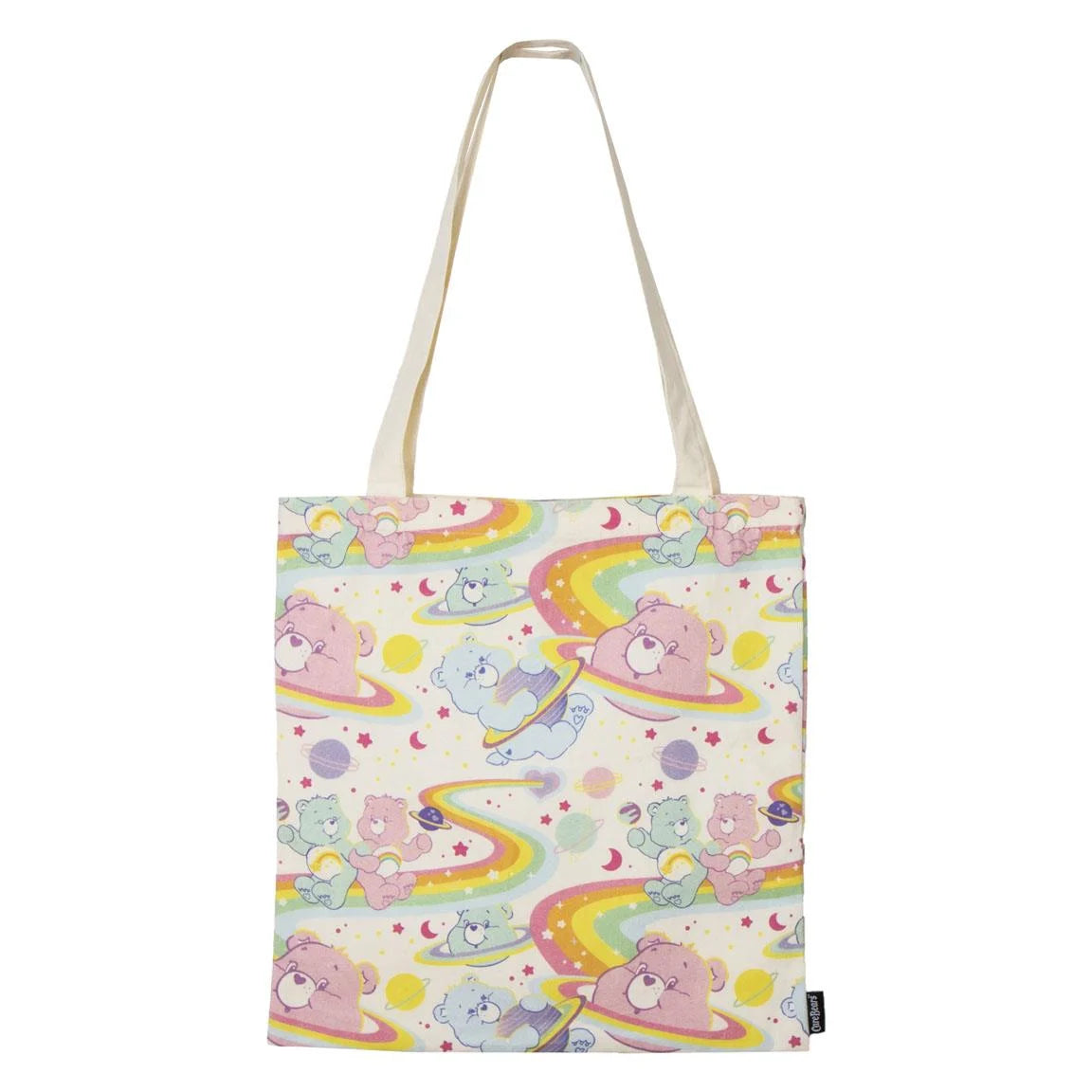 🌈🧸 Bisounours – Rainbow Space – Tote Bag 36 × 39 cm 🧸🌈