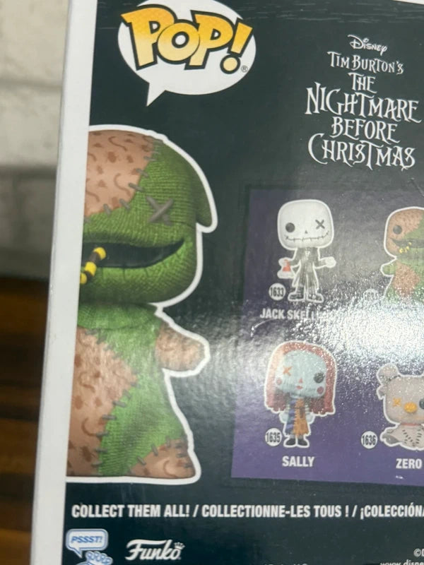 🎲🐛 Funko Pop! N°1634 – Oogie Boogie (Flocked) – Funko Exclusive – The Nightmare Before Christmas (L’Étrange Noël de Monsieur Jack) 🐛🎲  PRODUIT RESCAPÉ