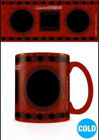 🟥 Mug thermoréactif – Maison Lannister – Game of Thrones 🦁🔥