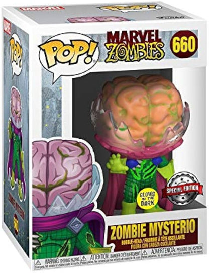 🧠🧟&nbsp;Funko Pop! N°660 – Zombie Mysterio – Glow in the Dark (Brille dans le noir) – Special Edition – Marvel Zombies 🧟🧠