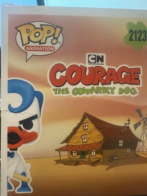 🦆🔨 Funko Pop! Animation N°2123 – Le Quack – Limited Edition Supreme (Édition Limitée Supreme 9 500 exemplaires) – Courage the Cowardly Dog (Courage, le chien froussard) 🔨🦆 PRODUIT RESCAPÉ
